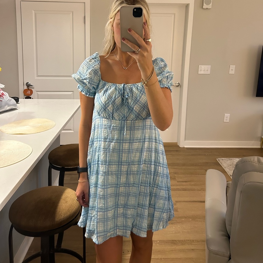 Altar’d State Blue and White Dress